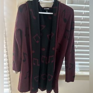 HotTopic long hooded cardigan
